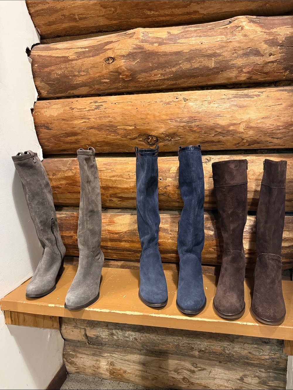 😍3! Women’s Suede Knee-High Boots - Gray, Navy, Brown 2UGGs and Hushpuppies
